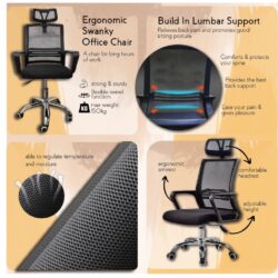 HIGH QUALITY Deluxe Office Chair with comfortable backrest / kerusi pejabat - Image 5