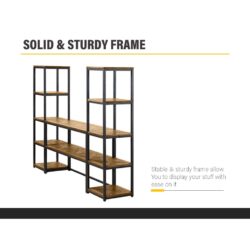 TV Cabinet with Shelf Rack - Image 5