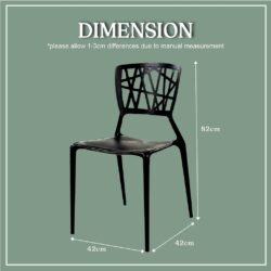 3V Modern Stackable Dining Plastic Chair / Office Chair / Furniture / Kerusi - Image 8