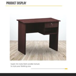 Writing Table 3ft (L90cm) Office desk Study Desk with 1 DRAWER - Image 5