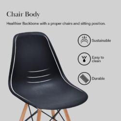 SHOCKING DEAL120cm x 60cm Contemporary Table with Eames Chair Dining Set - Image 6