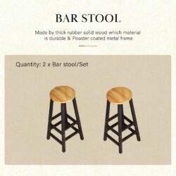 Dante Solid Wood Bar Table - Image 9