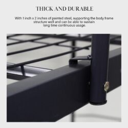 Powder Coat Metal Double Decker Bunk Metal Bed Frame/ Katil dua tingkat - Image 3