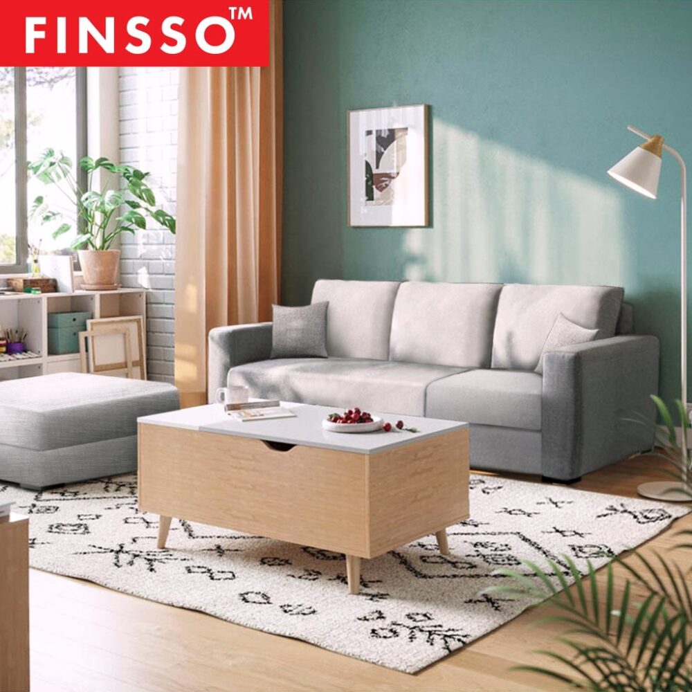 Lauren 868 L-Shape Sofa FREE stool and 2 small pillow - Image 4