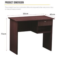 Writing Table 3ft (L90cm) Office desk Study Desk with 1 DRAWER - Image 6
