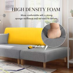 Hannah 2- Seater Velvet Sofa with stool FREE 2 Small Pillows - Affordable - Image 3
