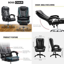 Black PU Leather High Back Executive Office Chair / Director Chair/ Gaming chair - Image 5