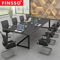 6-8 Person Steel Large Simple Office Meeting Table (240cm x 120cm)