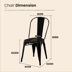 HELLEBORE INDUSTRIAL STYLE DINING CHAIR - Image 6