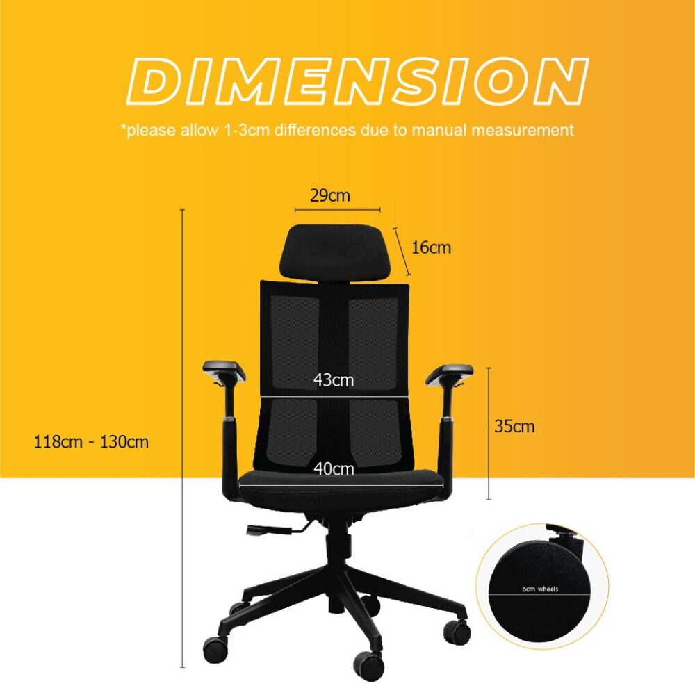 629 ANEMONE DELPHI ERGONOMIC PREMIUM OFFICE CHAIR - Image 6