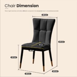LILAE NORDIC STYLE DINING CHAIR - Image 9