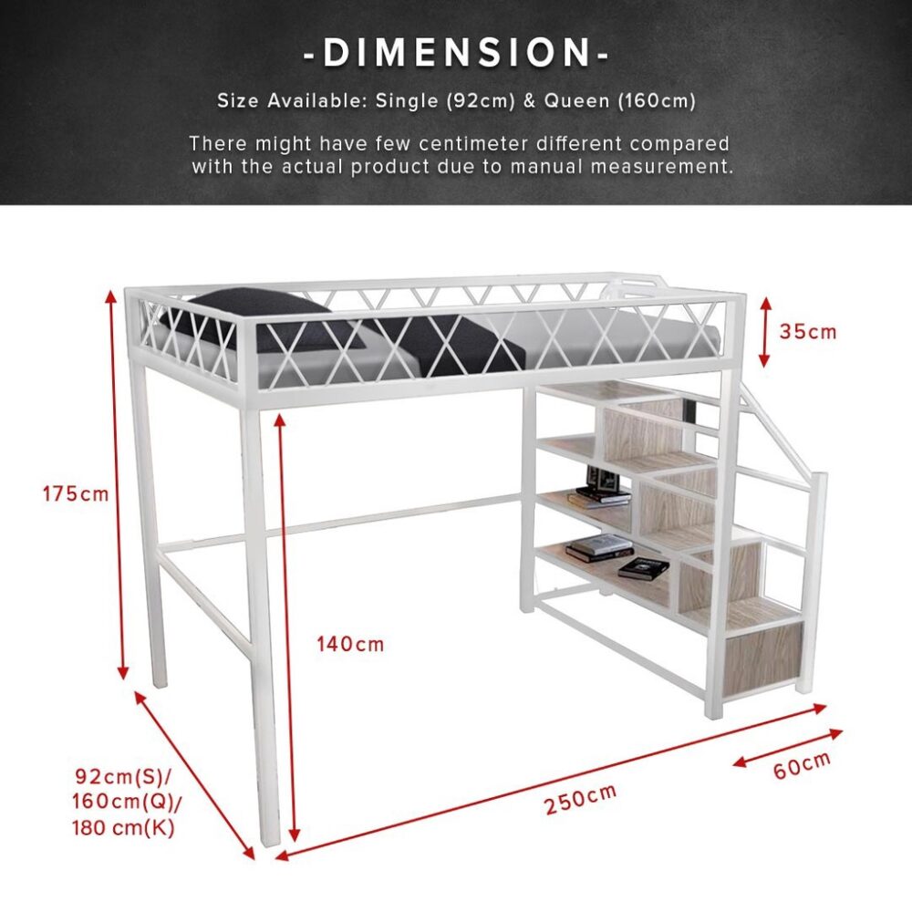 Echo Loft Single or Queen Size Metal Bed Frame / Katil Besi PRE_ORDER - Image 9