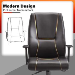 PU Leather Office Chair MODEL 292 Executive Director chair HIGH QUALITY/ Boss office chair / Kerusi pejabat - Image 3