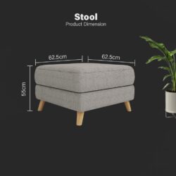 ROSELYN FREE Stool & Pillow 2 Seater Sofa Home & Living Room Furniture Sofa Berkualiti & Murah - Image 8
