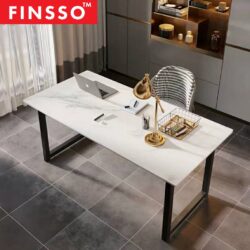 120CM/140CM/160CM Denver Marble Texture Study Table/ Working Office Table/MEJA - Image 5