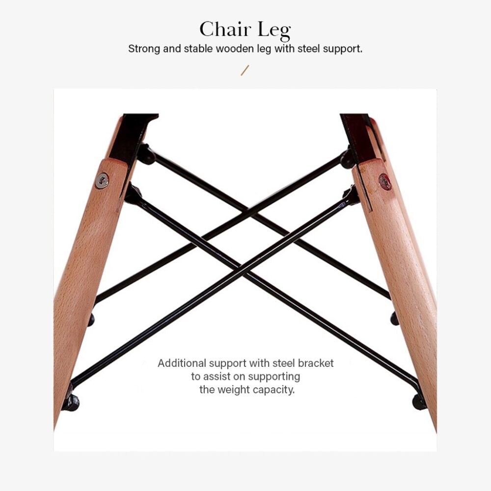 Creative Eames Simple Medium Sized Dining Table & Dining Chair - Image 8