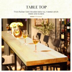 Dante Solid Wood Bar Table - Image 3