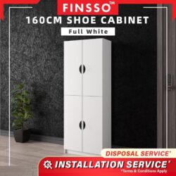 4 door Multifunction Snow Series Shoe Rack / Almari Buku / Shoe Cabinet / Almari Kasut / Wardrobe - Image 4