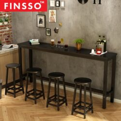 120cm or 160cm x 40cm Bar Table & 2 High Bar Stool / Long Table/ console table - Image 3