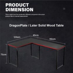 GAMING SERIES GT004 L Shape Table / Study Table / Working Desk / Computer Table / Gaming Table - Image 8