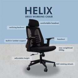 511 DAFFODIL HELIX ERGONOMIC PREMIUM OFFICE CHAIR - Image 2
