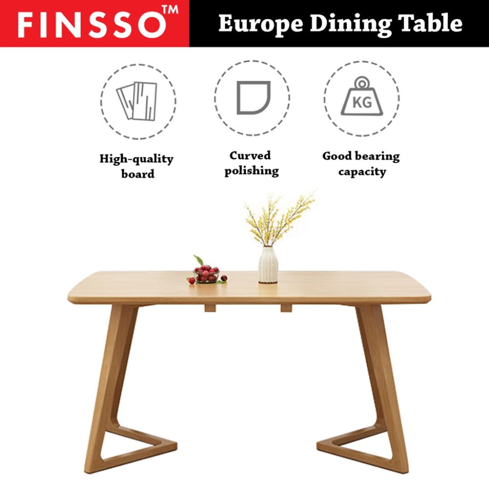 120cm x 60cm Europe Design Solid Wood Table/ Dining Set/ 餐桌 - Image 5