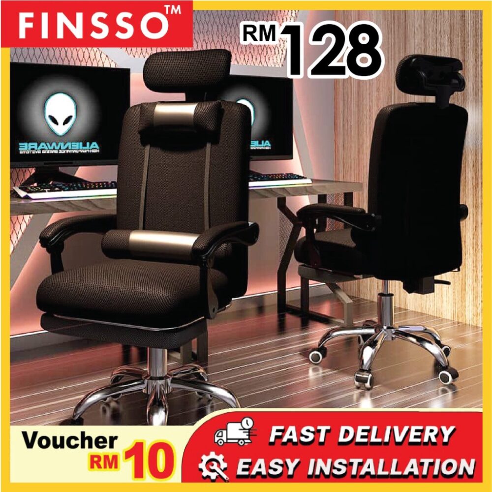 Remon 355 Ergonomic Designed High Backrest Swivel Mesh Office Chair /Gaming Chair /kerusi pejabat - Image 2