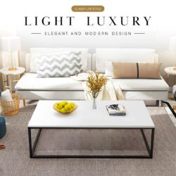 Modern AYO Marble Texture Coffee Table /Era Coffee Table - Image 3