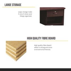 Writing Table 3.9ft (L120cm) Office desk Study Desk with 1 DRAWER - Image 5