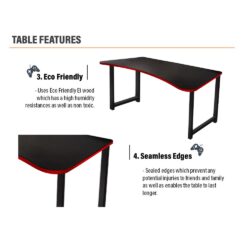 GAMING SERIES GT003 Gaming Table / Study Table / Working Desk / Computer Table - Image 4