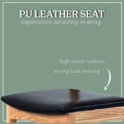 Nazis Simple Stool Back Rest Casual Nordic Dining Chair - Image 3