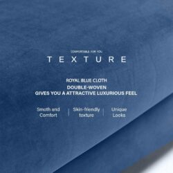 Diamond Design Royal Fabric High Back Wing Chair - Image 5