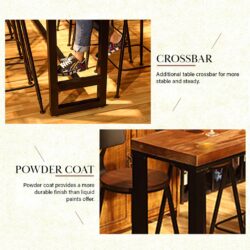 Dante Solid Wood Bar Table - Image 5