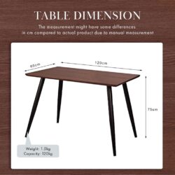 Emma Dining Table Set With Charlotte Dining Chairs / Set Meja Makan - Image 6