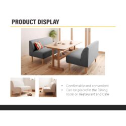Felix Sofa 2 seat / 1 seat Restaurant sofa / Cafe sofa with 1 Year Warranty - Image 4