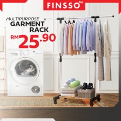Garment Rack Cloth Hanger And Organizer Wheel Single Pole Hanger Cloth Laundry Dryer Rack