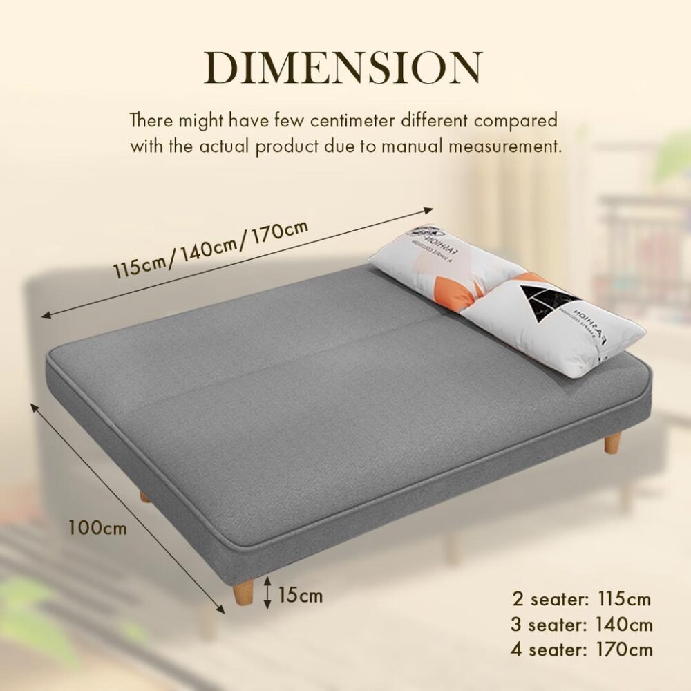 Shelby Durable Foldable Sofa Bed /Sofa 2 / 3 / 4 Seater / Sofa Murah /Sofa Lipat - Image 9