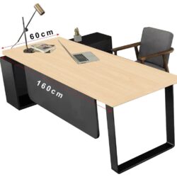 CEO OFFICE TABLE WITH RACK / Director table with rack / Meja Boss - Image 4