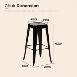 FLOWISH INDUSTRIAL STYLE DINING CHAIR / bar stool - Image 8