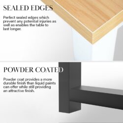 SHOCKING DEAL120cm x 60cm Contemporary Table with Eames Chair Dining Set - Image 5