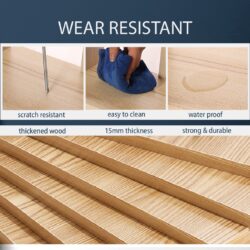 AVA 4 Layer Wooden Shoe Rack with door / Rak Kasut / Space Saving Rack / Almari Kasut - Image 5