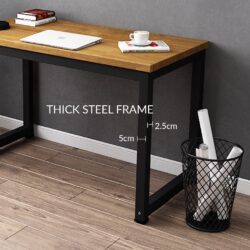 Mckenna Solid Rubber Wood 120x60cm Study Table / Dining Table - Image 5