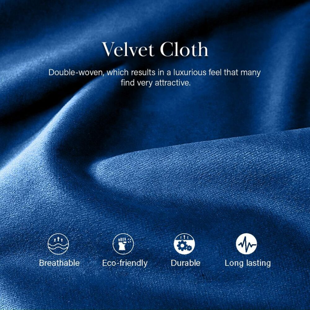 Heyden Velvet Fabric Post Modern Chesterfield Luxury Sofa Set - Image 3