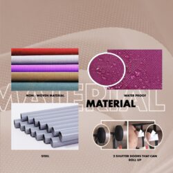 Multi Shoe Rack 8& 10 Tiers Curtain Wardrobe Rak Kasut - Image 5