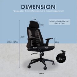 511 DAFFODIL HELIX ERGONOMIC PREMIUM OFFICE CHAIR - Image 7