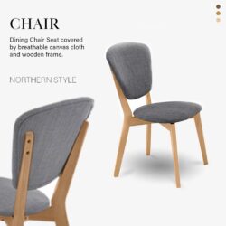 Ganda Rubber Solid Wood Dining Table Set With 4 Chairs/ meja makan/ 餐桌 - Image 5