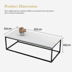 Modern AYO Marble Texture Coffee Table /Era Coffee Table - Image 8