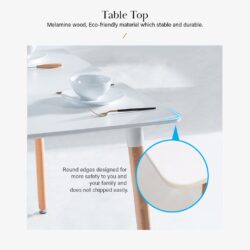 Creative Eames Simple Medium Sized Dining Table & Dining Chair - Image 4