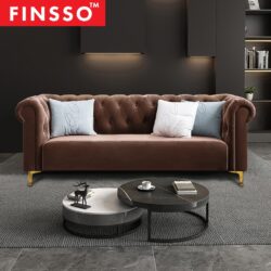 Henzy Luxury Modern 1+2+3 seater Chesterfield Sofa - Image 3