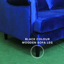 Diamond Design Royal Fabric High Back Wing Chair - Image 6